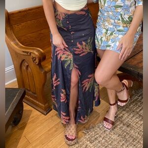 NWT Free People Leaf Button Skirt Size 2